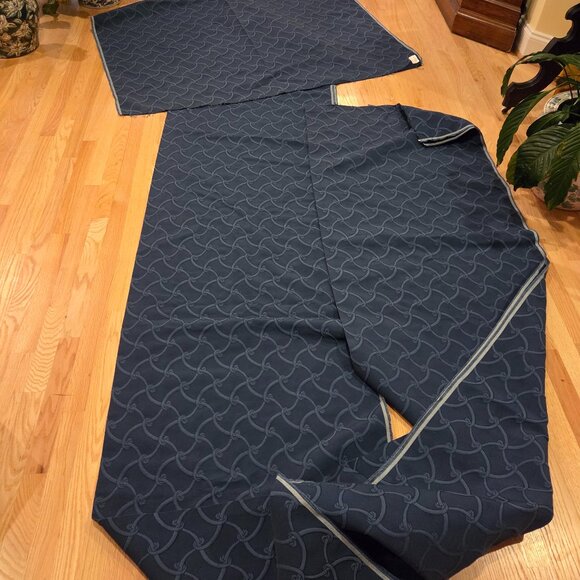8 Yards of Navy Upholstery Fabric - Picture 1 of 4